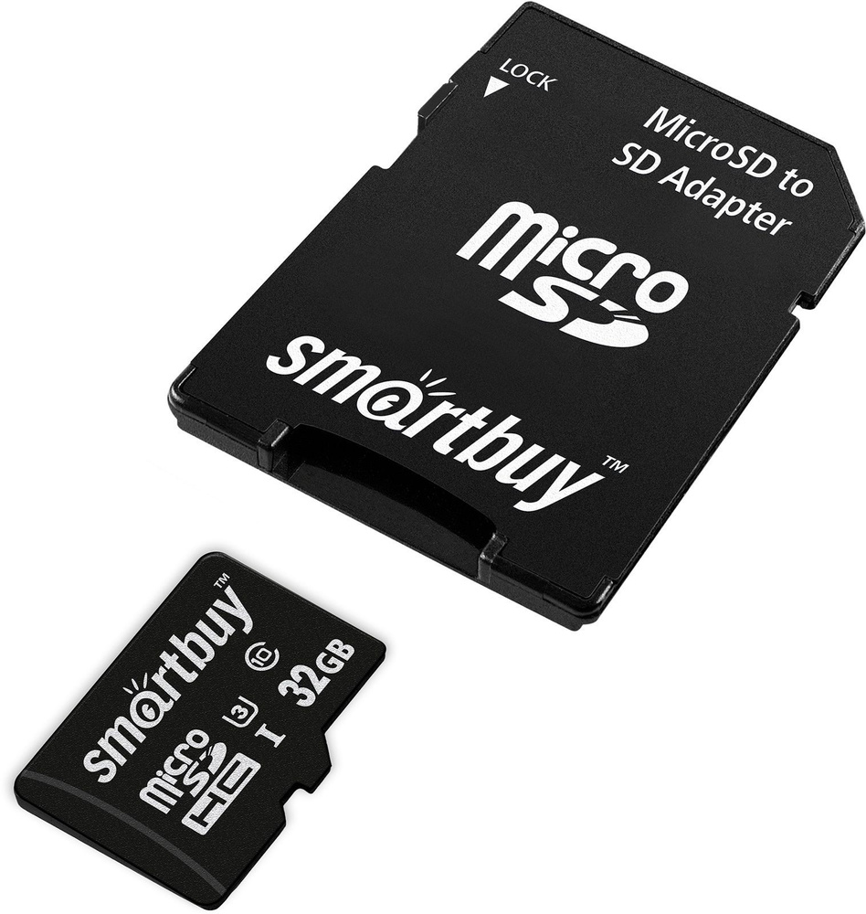 Карта памяти micro SDHC Smartbuy 32GB U3 V30 A1 Advanced R/W up to 90/55 с адапт (SB32GBSDU1A-AD)  #1