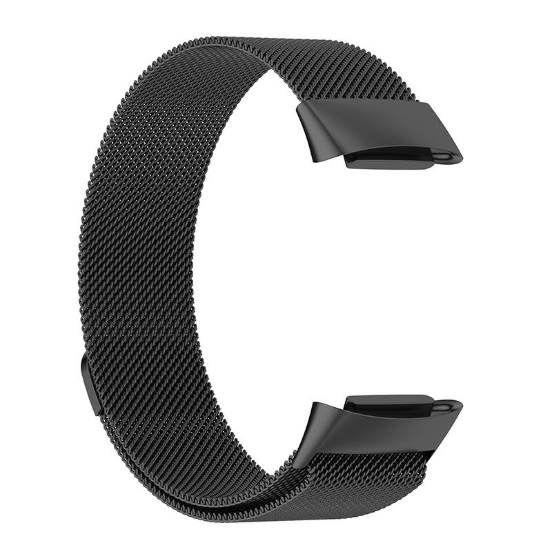 Металлический ремешок миланская петля 230 мм для Fitbit Charge 5 - черный  #1