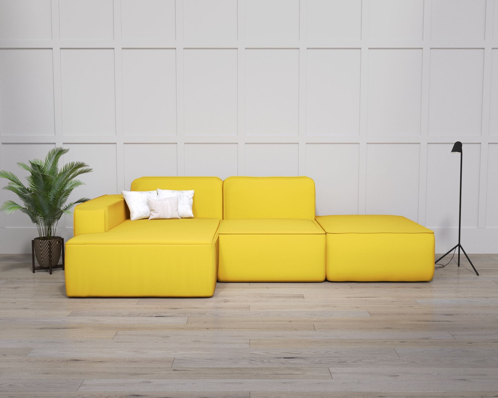 Модульный диван (комплект) "Робин" с оттоманкой, механизм Нераскладной, 310x180x80 см НЭНДО  #1
