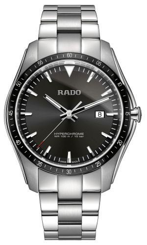 Швейцарские кварцевые часы Rado HyperChrome R32502153 на стальном браслете, с водозащитой 10 бар и международной #1