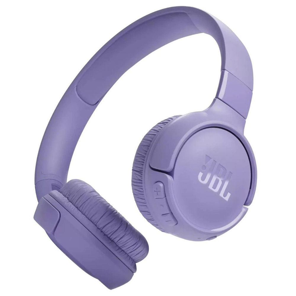 JBL Наушники беспроводные с микрофоном JBL Tune 520BT, Bluetooth, USB Type-C, пурпурный  #1