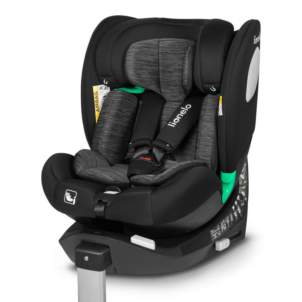 Автокресло детское Lionelo Braam i-Size ISOFIX Black Carbon группа 0-1-2-3 (0-36 кг)  #1