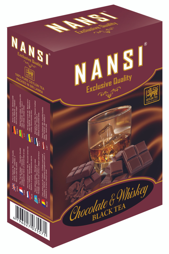Чёрный чай " НАНСИ " с шоколадом и виски 100 грамм / NANSI #1