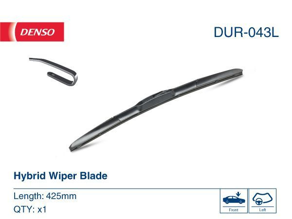 DENSO Щетка стеклоочистителя гибридная, арт. DUR-043L, 43 см #1