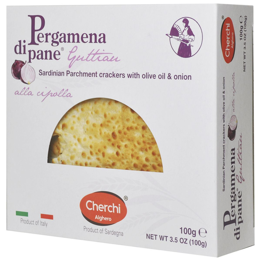 Cherchi Хлебцы Пергамена с оливковым маслом и луком 100 г #1