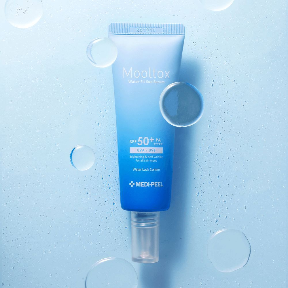 Ультраувлажняющая солнцезащитная сыворотка Medi-Peel Aqua Mooltox Water-Fit Sun Serum SPF 50  #1