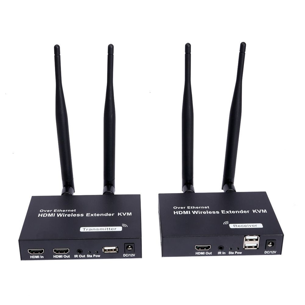 WIFI HDMI KVM-удлинитель extender до 200 м, HDMI+USB, 1080p/60Hz, IR ...