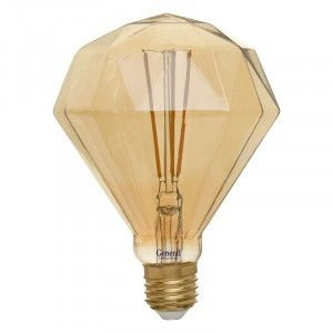 Светодиодная LED лампа General LOFT АЛМАЗ BS E27 10W 2700K 2K 120x155 филамент (нитевидная) золотая 655319 #1