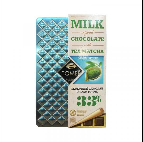 Шоколад Томер Tea Matcha 90 г молочный #1