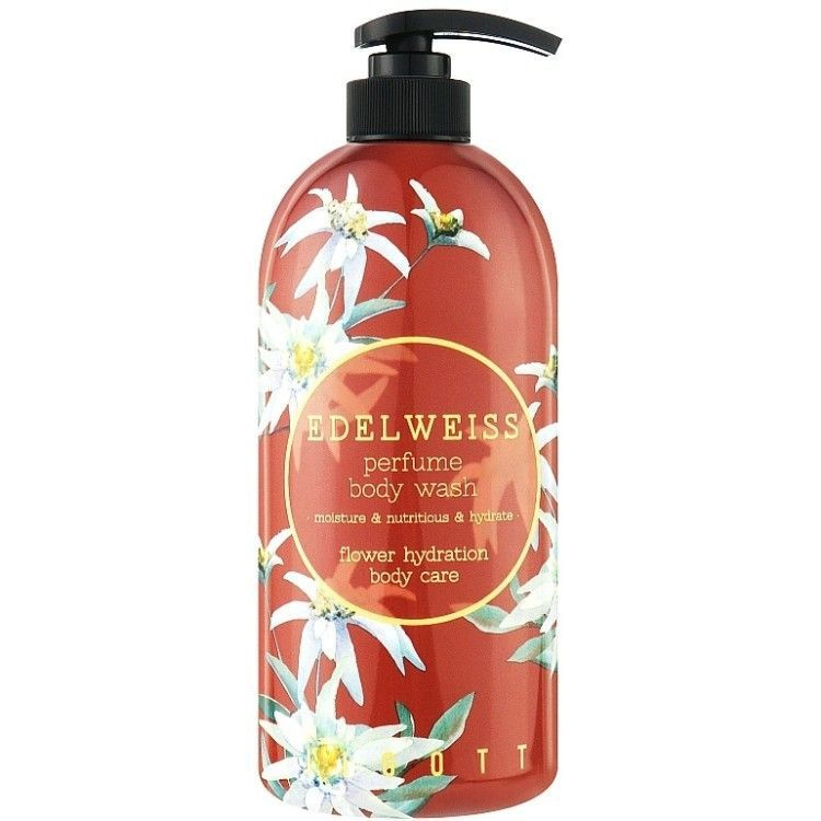 Парфюмированный лосьон для тела с экстрактом эдельвейса JIGOTT Edelweiss Perfume Body Lotion 500мл  #1