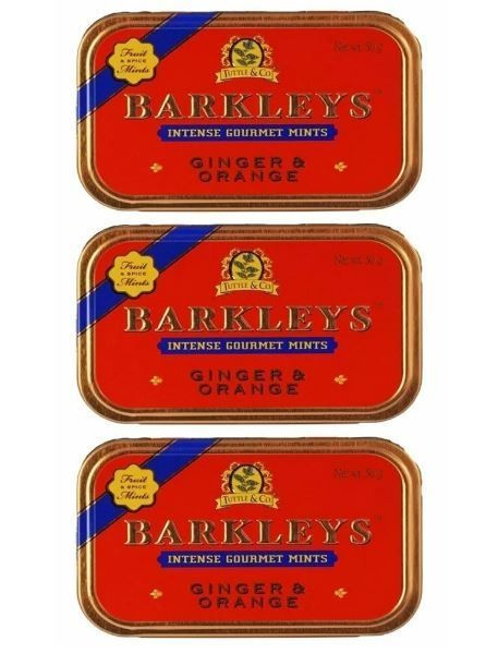 Леденцы Barkleys Mints Ginger & Orange / Барклис Имбирь-Апельсин, 3 * 50 гр, Нидерланды  #1