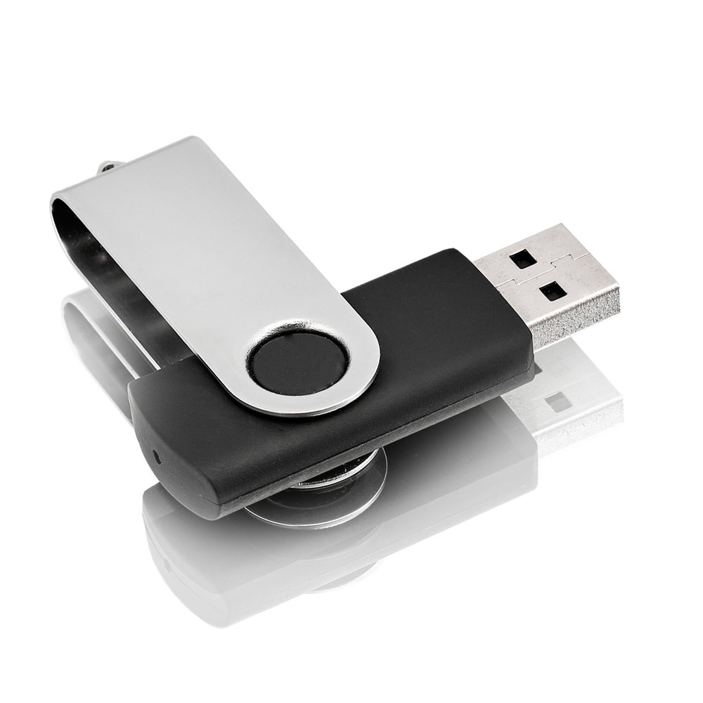 USB флешка, USB flash-накопитель, Флешка Twist, 8Гб, черная, арт. F01 USB 2.0  #1