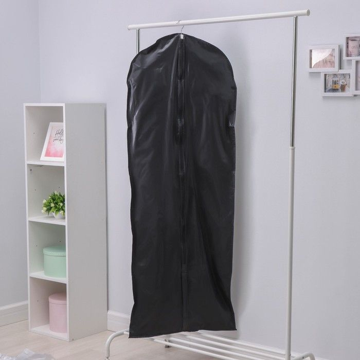 Чехол для одежды LaDom, 60x160 см, плотный, PEVA, чёрный #1