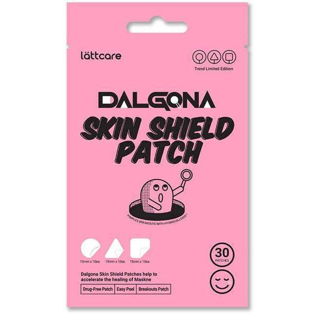 Lattcare Патчи точечные от прыщей Dalgona Skin Shield Patch, 30 шт #1