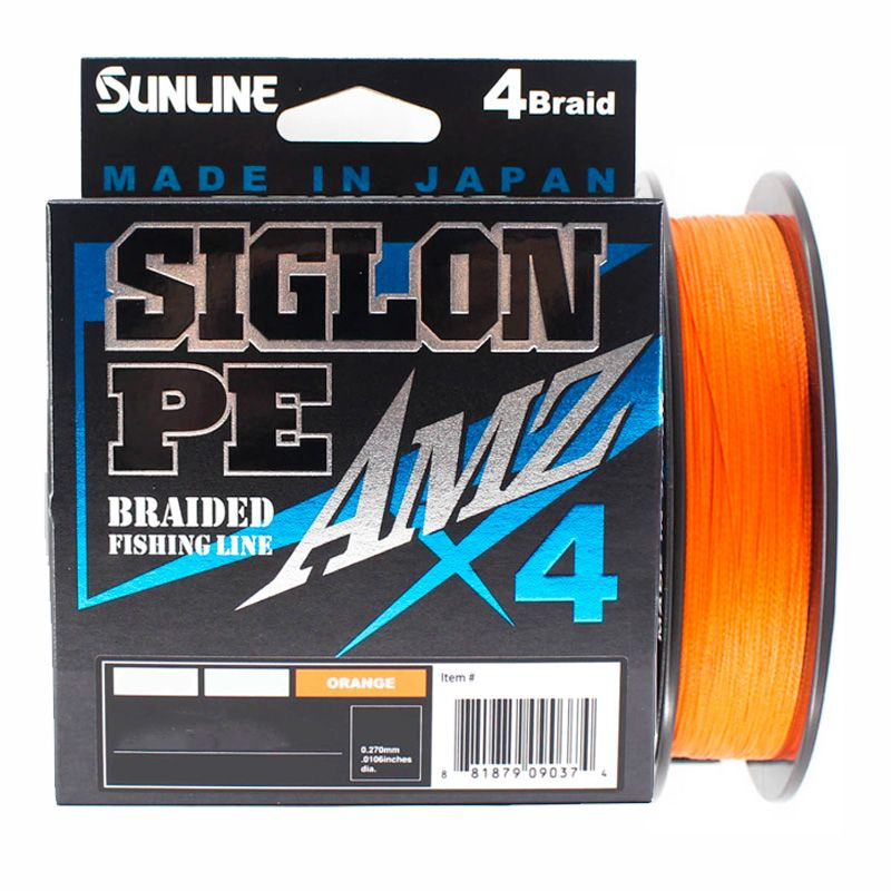 Шнур Sunline Siglon PE X4 AMZ 150m Blood Orange #0.6 / 4.8 кг #1