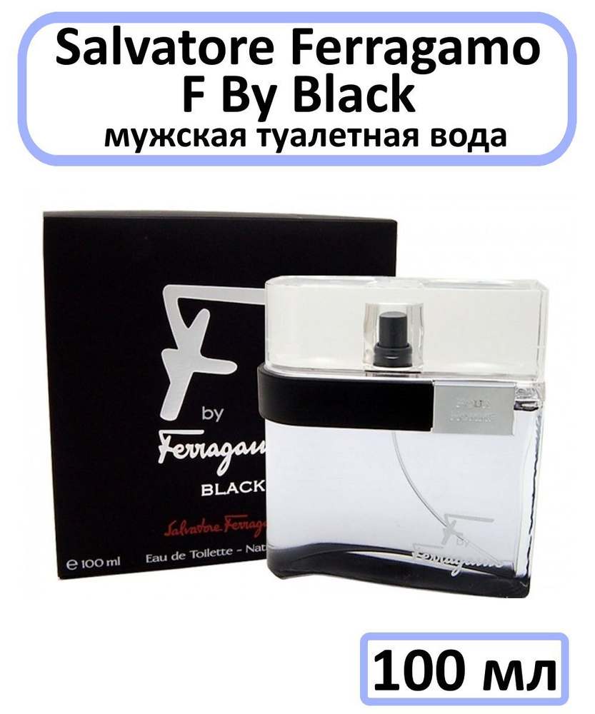 Salvatore Ferragamo F By Black Мужская Туалетная вода 100 мл #1