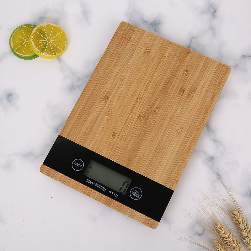 riRADI Электронные кухонные весы Электронные кухонные весы-доска Electronic Kitchen Scale, светло-коричневый #1