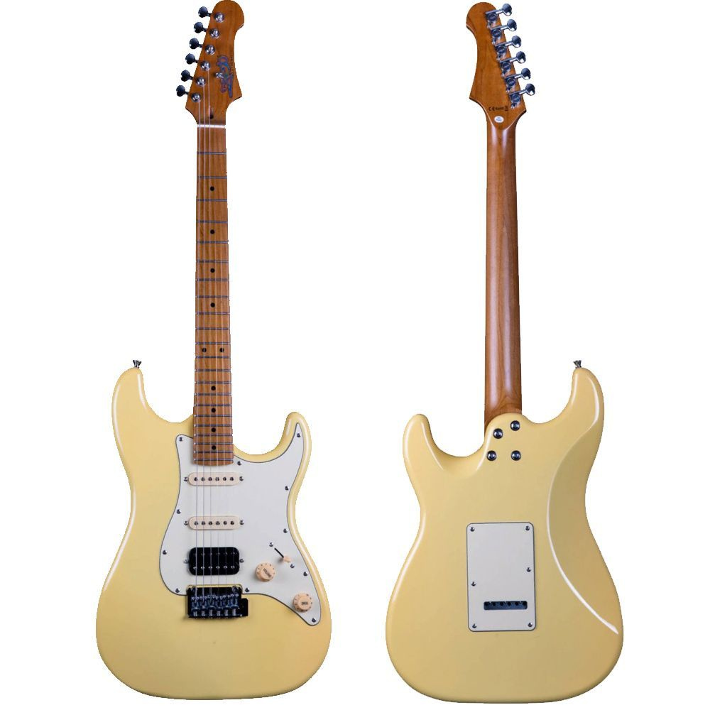 Электрогитара JET JS-400 VYW, Stratocaster, цвет винтажный желтый #1
