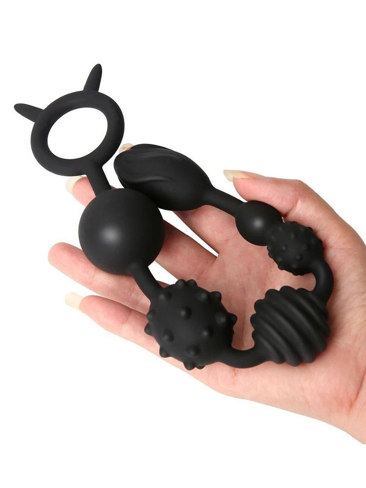 Dream Toys Анальный стимулятор, цвет:черный, Без вибрации, 40.8см  #1