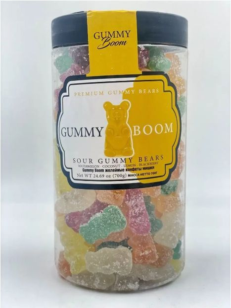 Жевательный мармелад в форме мишек Gummy Boom Sour Gummy Bears #1