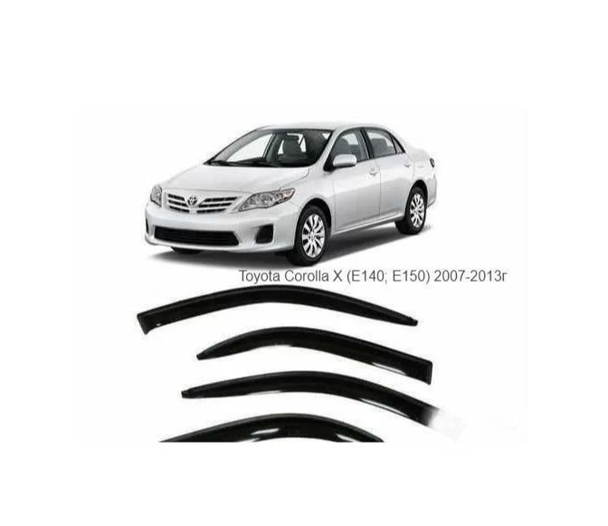 Дефлекторы окон ветровики Toyota Corolla седан (Е140/150) 2006-2013г / Тойота Королла Е140/150 Carl Steelman #1