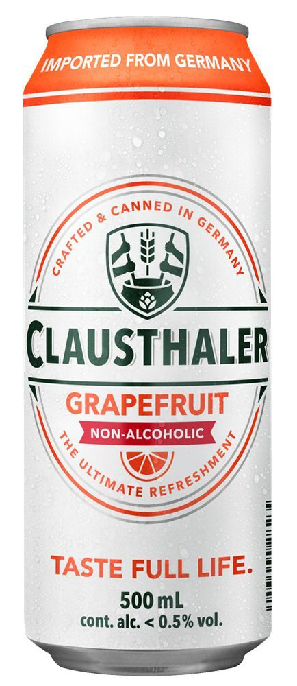 Пиво светлое фильтрованное Clausthaler Grapefruit безалкогольное, 6 шт по 0.5л  #1
