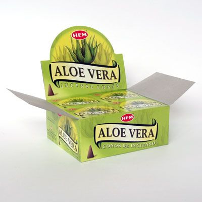 Благовония конусы HEM Aloe Vera Алое вера уп-12шт #1