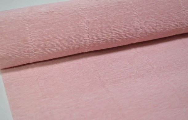 Бумага гофрированная простая, 180гр 17А3 пыльно-розовая Cartotecnica Rossi (Италия)  #1