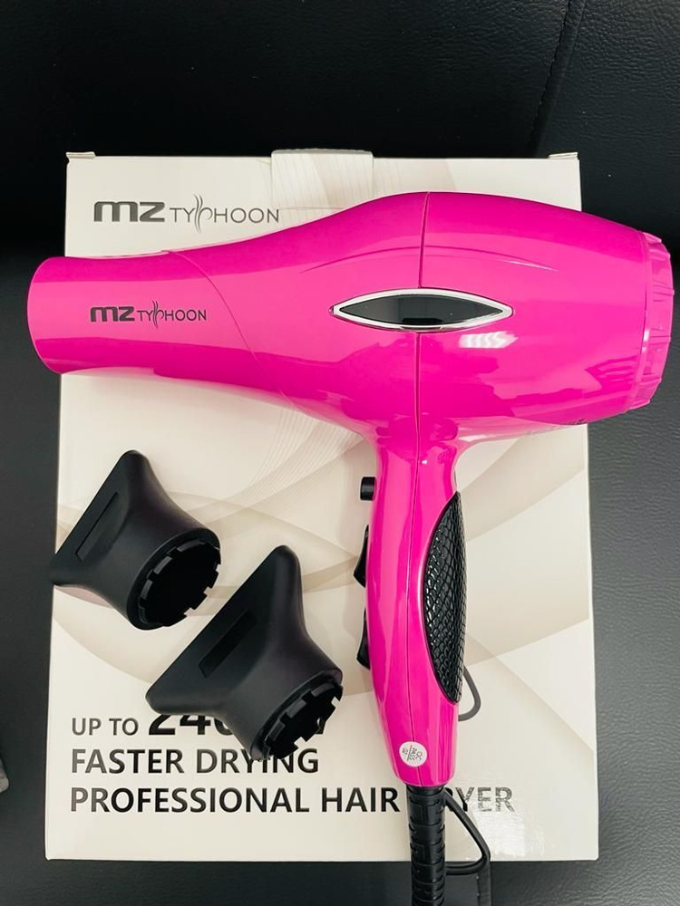 MZ Titanium Фен для волос Фен MZ Typhoon 2400вт, розовый #1