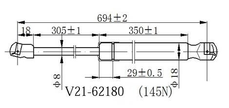 JETT Капот, арт. V2162180, 1 шт. #1