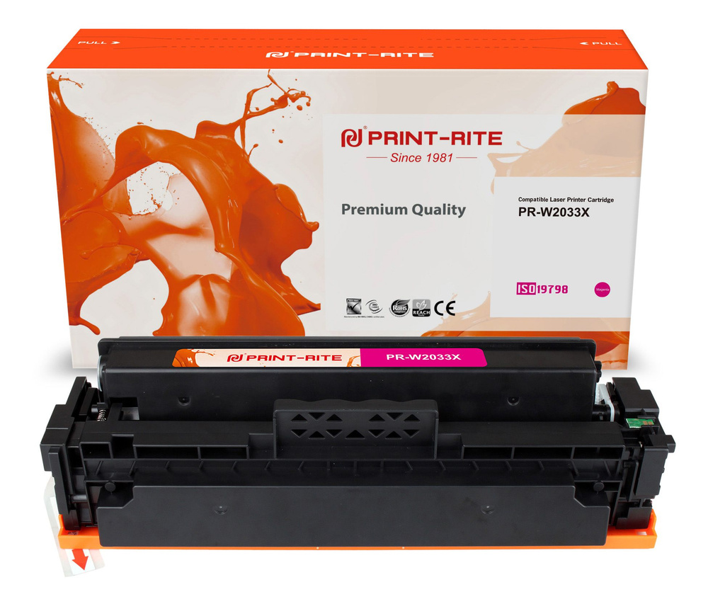 Картридж лазерный Print-Rite TFHBKVMPU1J PR-W2033X W2033X пурпурный (6000стр.) для HP Color LaserJet #1