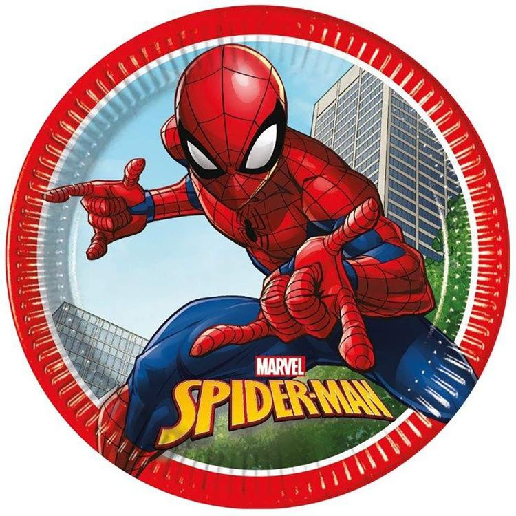 Тарелка Человек-паук Борец 23см 8шт #1
