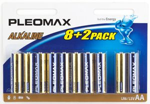 Pleomax Батарейка AA, Гибридный тип, 10 шт #1