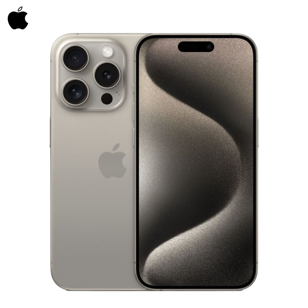 Apple Мобильный телефон Apple iPhone 15 Pro 128GB Natural Titanium, бежевый #1