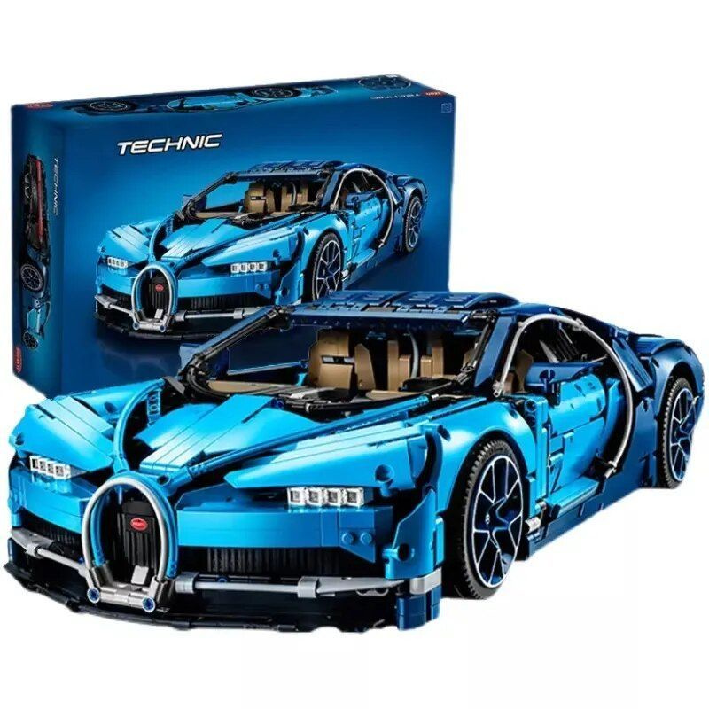 Конструктор Technic 40002 Bugatti Chiron / Бугатти Широн синий, 4031 дет.  #1