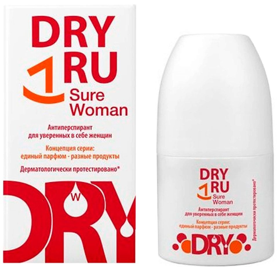 Антиперспирант Dry Ru Sure Woman для уверенных в себе женщин 50мл х1шт  #1