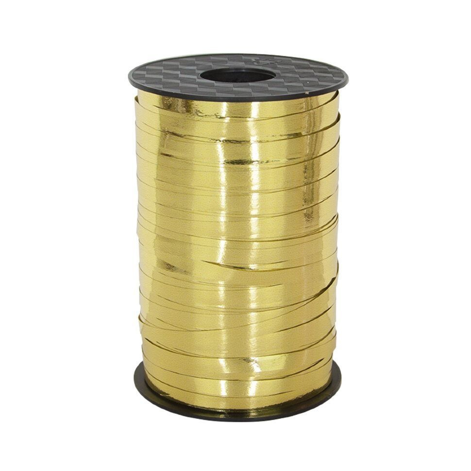 Лента полипропиленовая (0,5 см*250 м) Светлое золото, Металлик, 1 шт.  #1