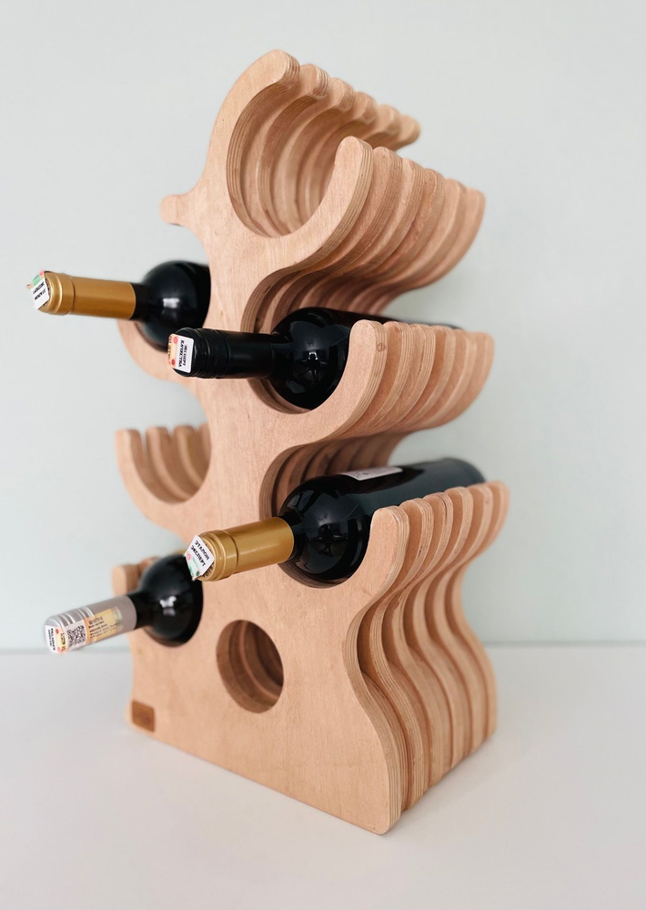Винная полка "DVOE" (6 бут.)/ стеллаж для вина/ подставка для винных бутылок/ держатель для бутылок  #1