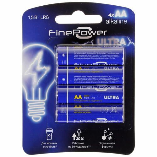 Батарейка щелочная FinePower Ultra #1