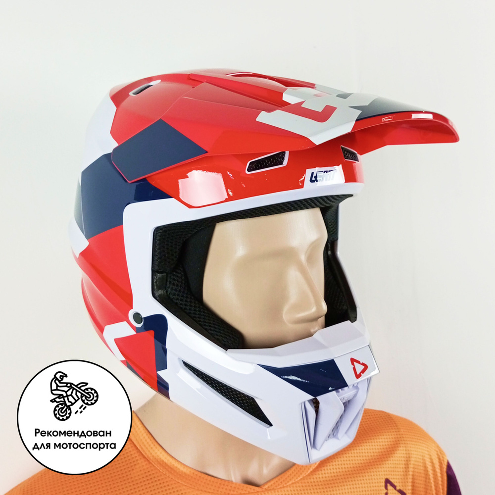 Мотошлем Leatt Moto 2.5 Helmet royal размер L #1