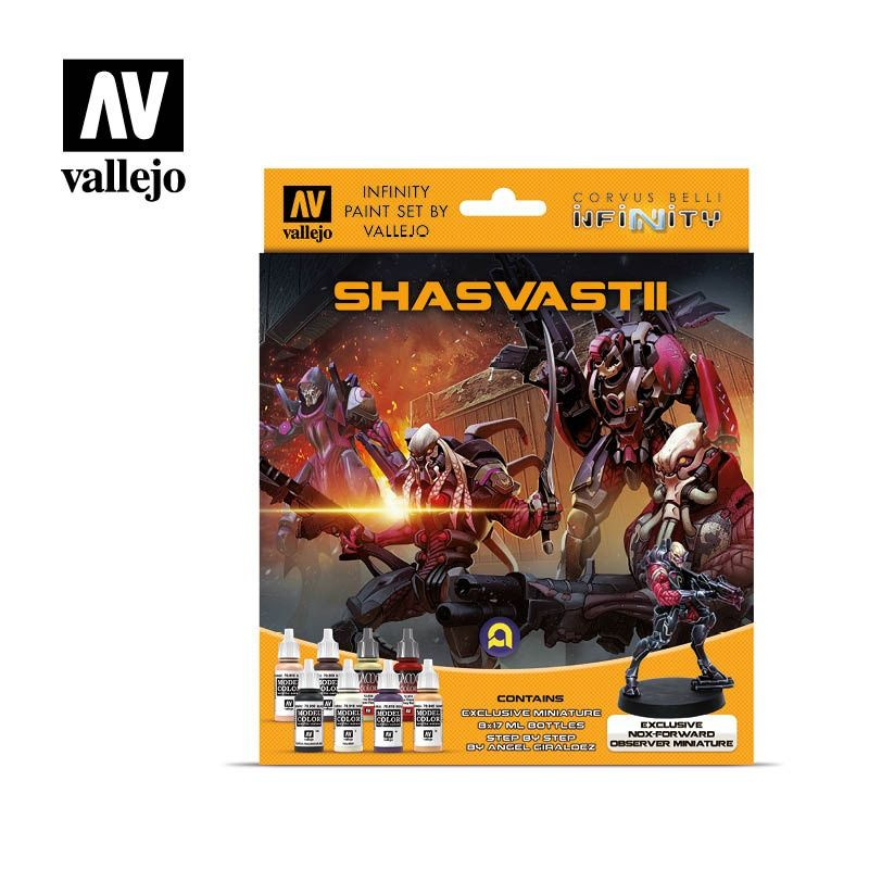 Набор красок Vallejo Infinity Paint Set - Shasvastii 70241 (8 красок по 17 мл + миниатюра)  #1