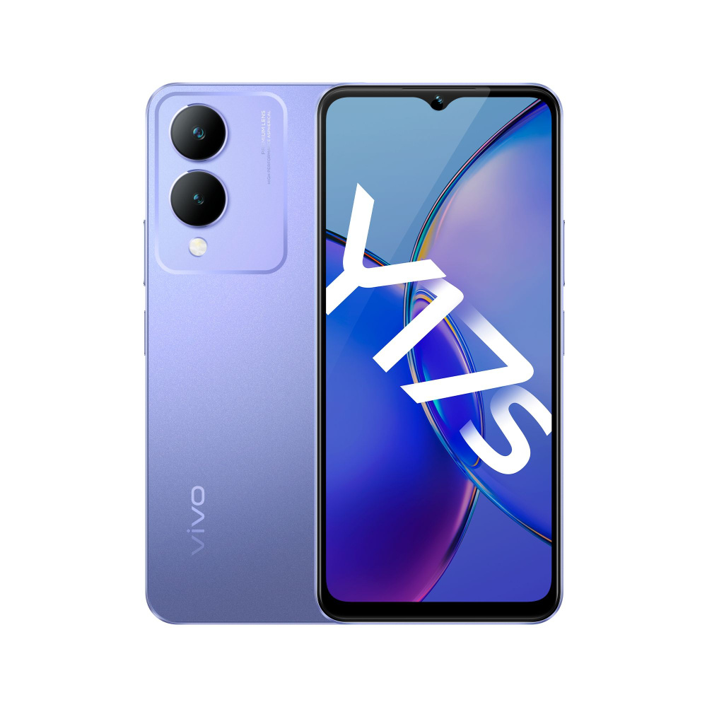 Vivo Смартфон Y17s 4/128 ГБ, пурпурный #1
