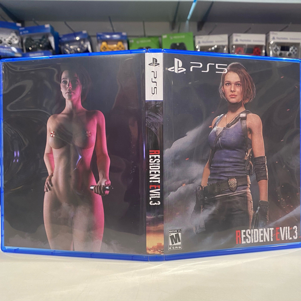 Игра " Resident Evil 3 " PS5 - Кастомная обложка для диска #1
