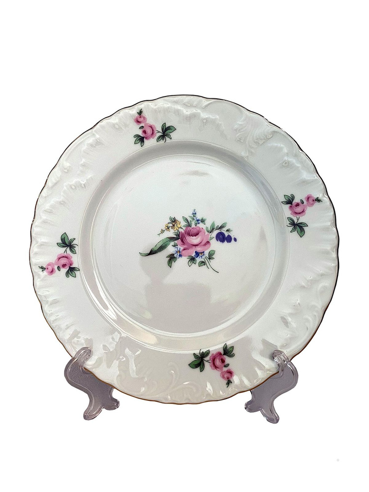 Cmielow Набор тарелок Rococo, 4 шт, Фарфор, диаметр 21 см #1