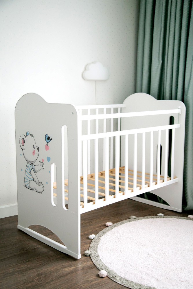 Кроватка детская для новорожденных VERAHOME "Мишка" #1
