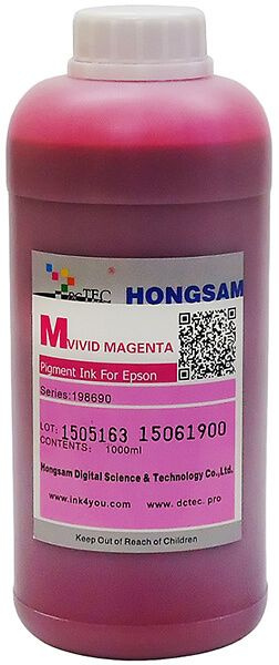 Чернила DCTec пигментные Epson Pro7900 Vivid Magenta (насыщенный пурпурный) 1000 мл  #1