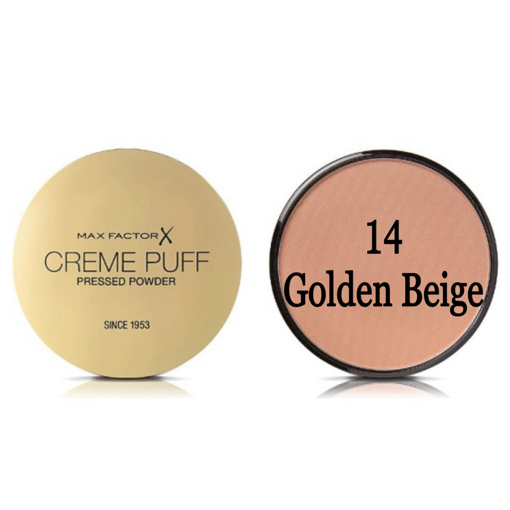 Max Factor пудра Creme Puff Powder №14 Golden Beige, 14 г #1