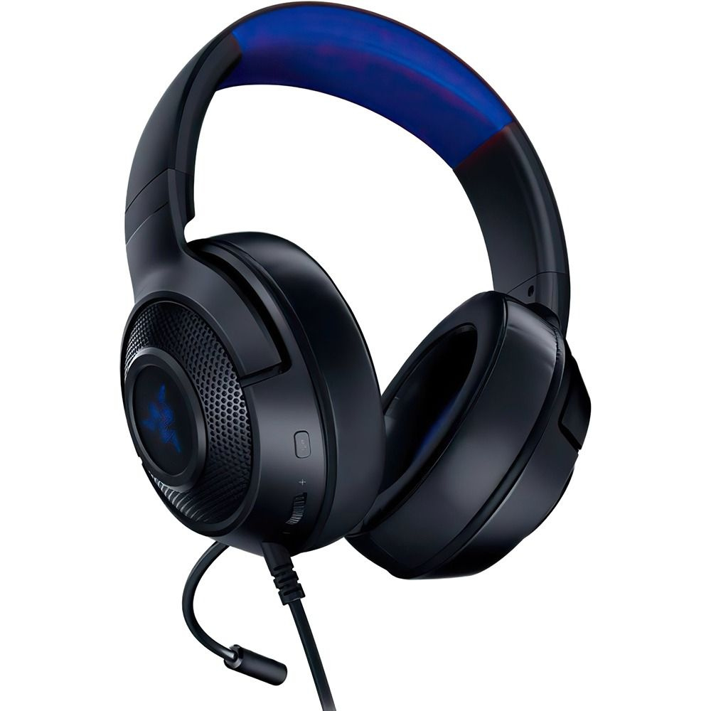 Наушники Razer Kraken X, для ПК и игровых консолей (rz04-02890200-r3m1) черно-синяя  #1