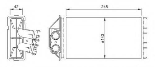 NRF Электровентилятор отопления, арт. 53561, 1 шт. #1