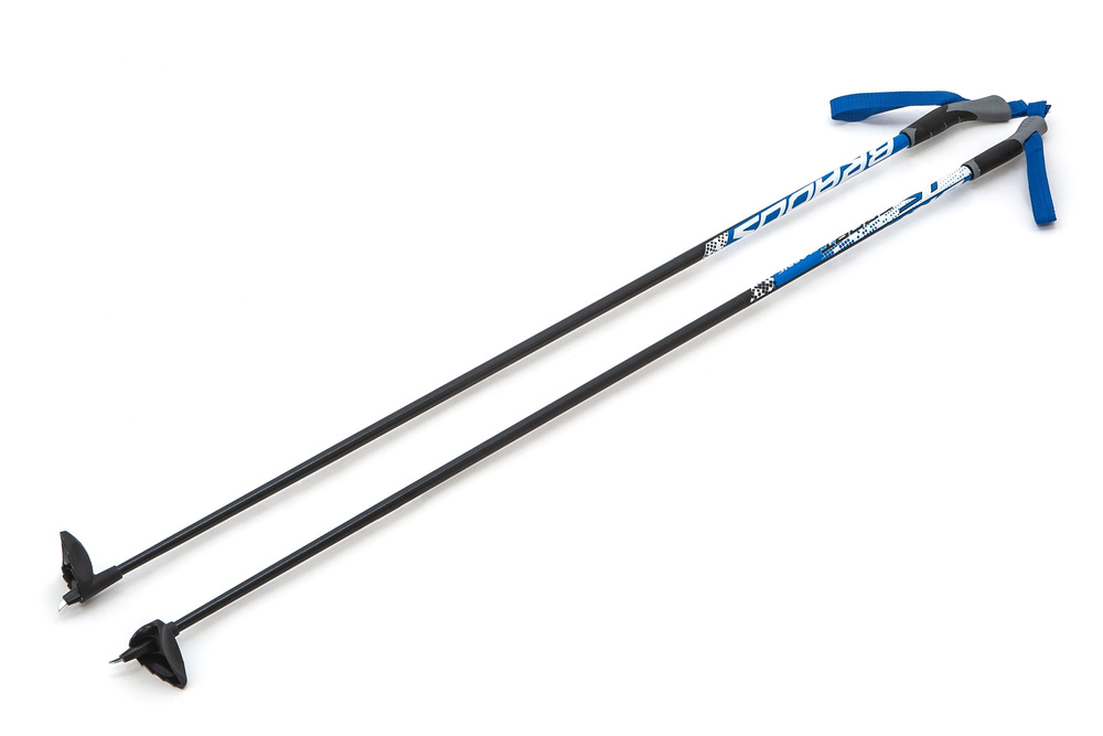Палки лыжные 140 см STC Blue BRADOS LS Sport стекловолокно 100% #1